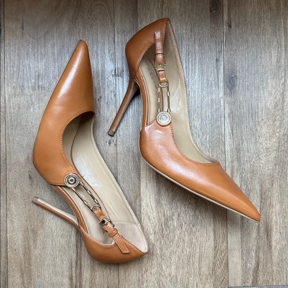 Tony Bianco Caramel Brown Heels - Picture 7 of 7